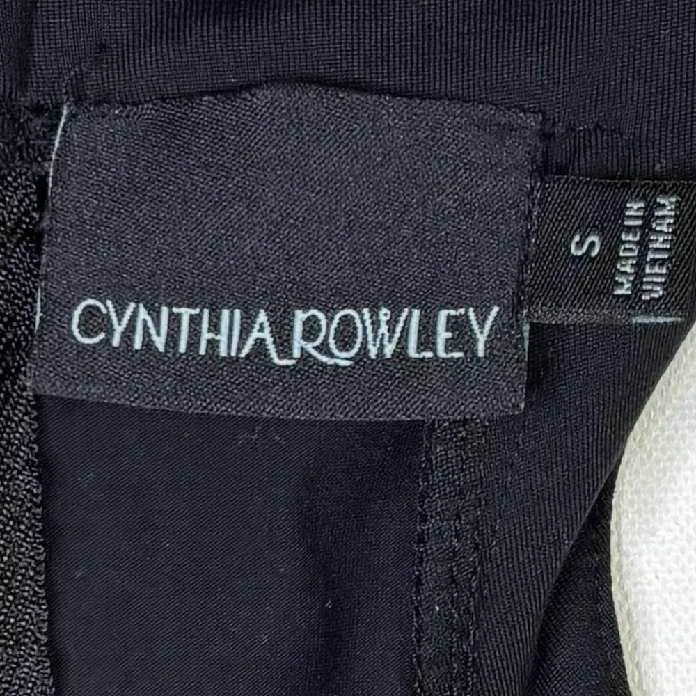 Cynthia Rowley Dress Women’s Small Black Sleeveless Zip Stretch A-Line - Picture 3 of 12